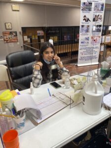 First year of volunteering at town hall - 2021